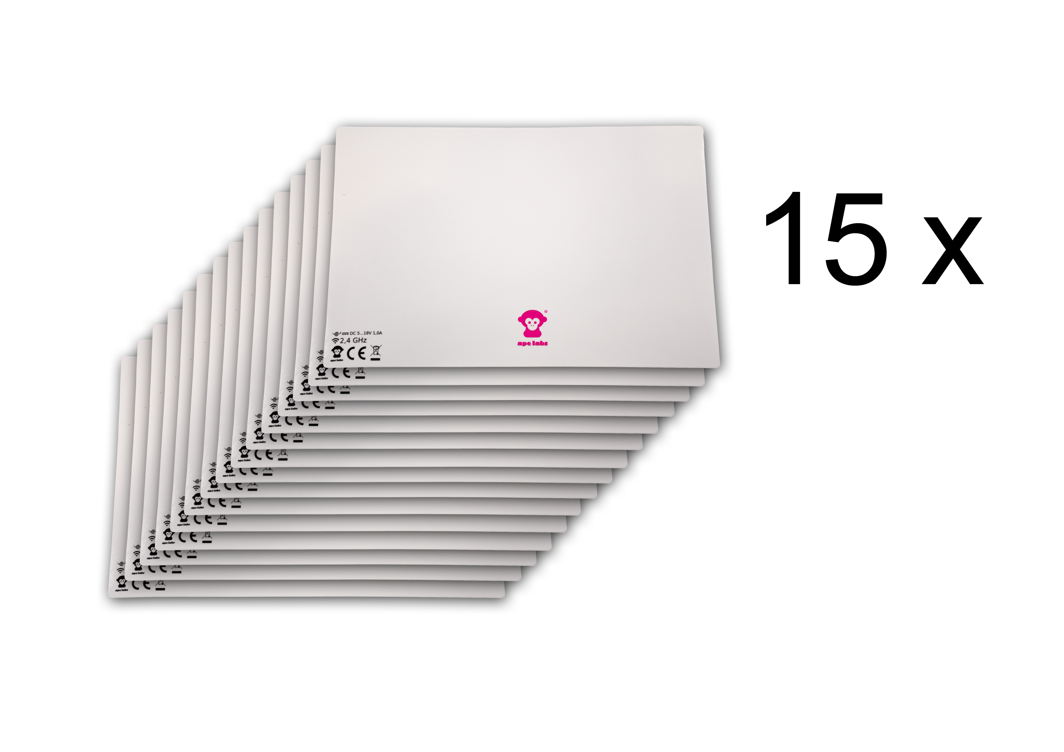 LightCan Label White - Set of 15