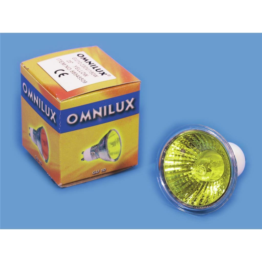 OMNILUX GU-10 230V/50W 1500h 25° gelb