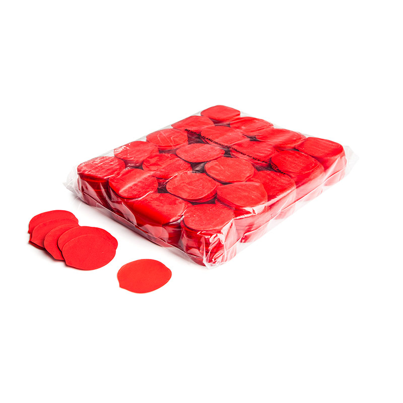 Slowfall confetti rose petals Ø 55mm - Red