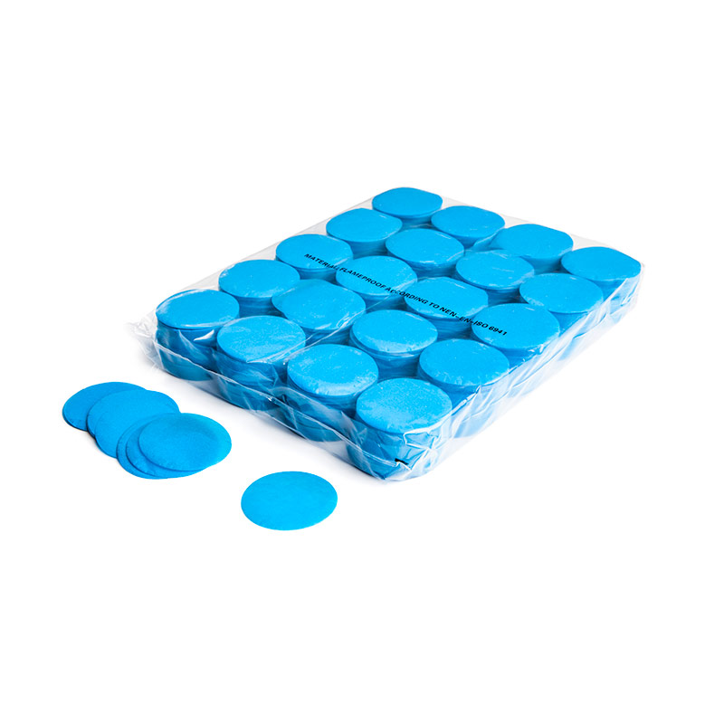 Slowfall confetti rounds Ø 55mm - Light Blue