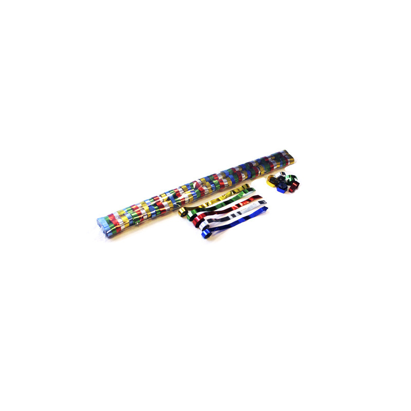 Metallic streamers 5m x 0.85cm - Multicolour