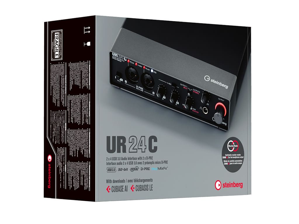 Steinberg UR24C -  USB 3 Audio Interface incl MIDI I/O & iPa
