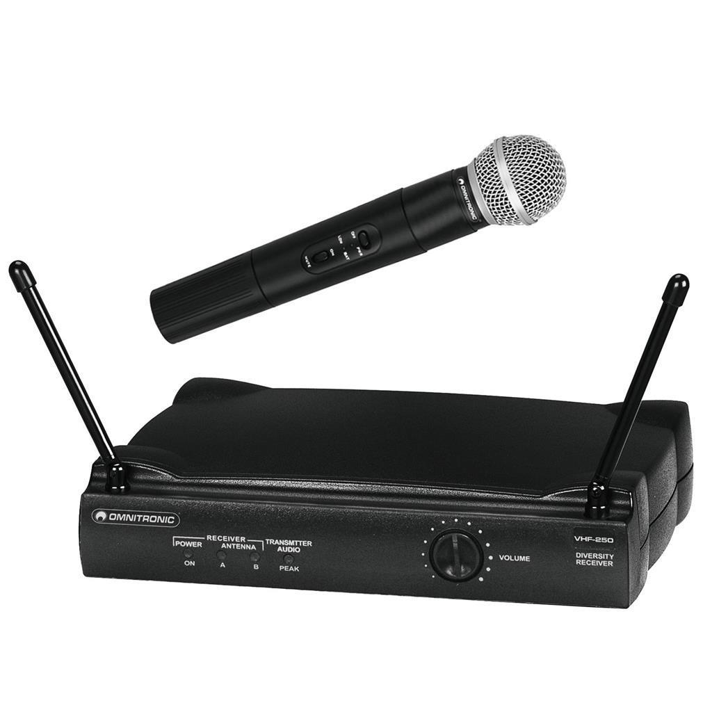 OMNITRONIC VHF-250 Funkmikrofonset 214MHz